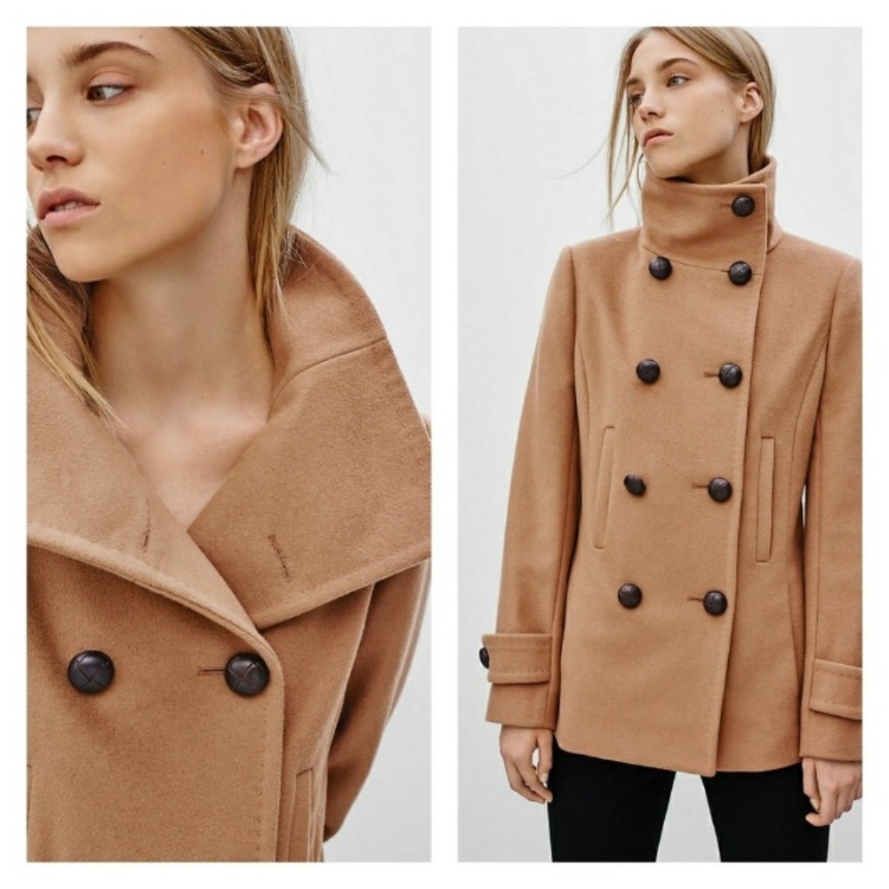 T. Babaton Artizia Howell Wool Cashmere Camel Coat